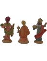 6 cm Set tre Re Magi in pvc lux Mondo Presepi