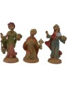 6 cm Set tre Re Magi in pvc lux Mondo Presepi