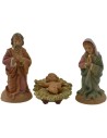6 cm Natività set 3 pz in pvc lux Mondo Presepi