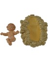 6 cm Natività set 3 pz in pvc lux Mondo Presepi