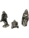Natività 1,5 cm in metallo 3 soggetti Mondo Presepi