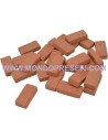 Mattoni in terracotta mm 25x12x7 disponibili in: Mondo Presepi