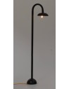 Lampione a terra curvo 22 cm con luce 12 Volt Mondo Presepi
