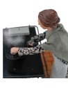 Donna 30 cm in cucina con movimento e effetto fumo Mondo Presepi