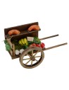 Carretto con frutta e verdura per presepe cm 7x14x8,3 h Mondo