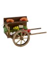 Carretto con frutta e verdura per presepe cm 7x14x8,3 h Mondo