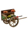Carretto con frutta e verdura per presepe cm 7x14x8,3 h Mondo
