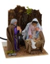 Natività 3 soggetti 10 cm in movimento Mondo Presepi