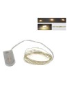 20 Micro led luce bianca calda con pile incluse Mondo Presepi