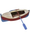 Barca in legno dipinta con remi cm 24x9,5x6 h Mondo Presepi
