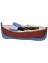 Barca in legno dipinta con remi cm 24x9,5x6 h Mondo Presepi