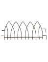 Anthracite metal railing with hooks cm 16.3x7 h