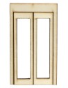 Portafinestra in legno con ante apribili cm 5,1x0,4x9 h Mondo