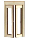 Portafinestra in legno con ante apribili cm 5,1x0,4x9 h Mondo