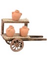 Carro con anfore per Presepe cm 10,5x5x10 h Mondo Presepi