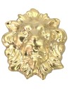 Testa di leone in ottone cm 4x5 h. Mondo Presepi