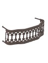 Ringhiera grigio antracite per balcone cm 10x4 h Mondo Presepi