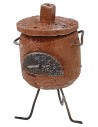 Braciere per castagne cm 4x3,5x6 h. per statue da 10 cm Mondo