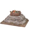 Pietra con cassetta di verdure cm 12x7x5 h Mondo Presepi
