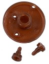 Puleggia ø 3,5 cm con perno, foro 7 mm per motoriduttore 4w