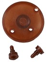 Puleggia ø 3,5 cm con perno, foro 7 mm per motoriduttore 4w
