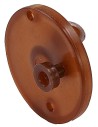 Puleggia ø 3,5 cm con perno, foro 7 mm per motoriduttore 4w