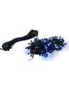 Catena 100 led bianco/blu con giochi di luce per esterno e