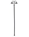 Lampione in metallo 20 cm con due punti luce a led 12V bianco