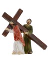 Statue Pasquali scena salita sul Monte Calvario 5 cm Mondo