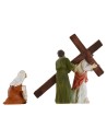 Statue Pasquali scena salita sul Monte Calvario 5 cm Mondo