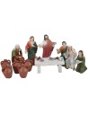 Statue Pasquali Nozze di Cana cm 9 Mondo Presepi