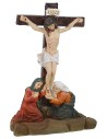 Scena Crocifissione di Gesù con i 2 ladroni cm 9 Statue