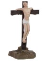 Scena Crocifissione di Gesù con i 2 ladroni cm 9 Statue