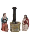 Gesù e la donna Samaritana cm 9 Statue Pasquali Mondo Presepi
