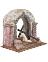 Arco attraversato da Cristo con la croce a spalle 25x15x22 h