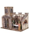 Ambientazione per ultima cena con cortile 33x20x30 h statue