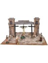 Ambientazione per crocifissione 48x27x25 h legno, statue
