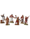 Set 6 soggetti Napoletani 6 cm statue per presepe Landi