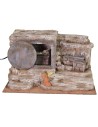 Sepolcro con fontana 39x29x25 h altezza, statue, fontana