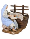 Maria con culla e bambino serie 30 cm Pigini