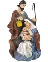 Natività monoblocco in resina con lanterna a led funzionante cm