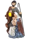 Natività monoblocco in resina con lanterna a led funzionante cm