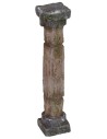 Colonna dorica con due intarsi cm 2,5X2,5X9 h