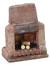 Camino con legna da ardere cm 6X3,5X7,5 h altezza, polistirene