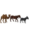 Set cavallo, asino e cammello serie 6 cm Landi Moranduzzo