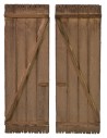 Porta a doppio battente in legno cm 7,6x11,3 h legno, porta