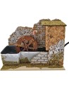 Mulino ad acqua presepe cm 20x14x15 h. Completo di pompa Mondo