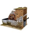 Mulino ad acqua presepe cm 20x14x15 h. Completo di pompa Mondo