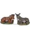 Set bue e asino Lux per statue cm 45 Euromarchi Mondo Presepi