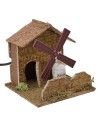 Mulino a vento funzionante cm 15x15x14,5 h altezza, vento